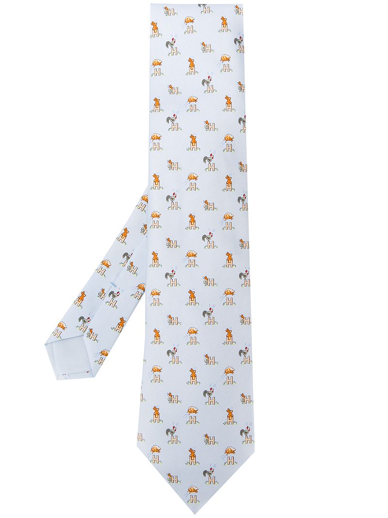 Hermès Pre-Owned 2000s patterned tie